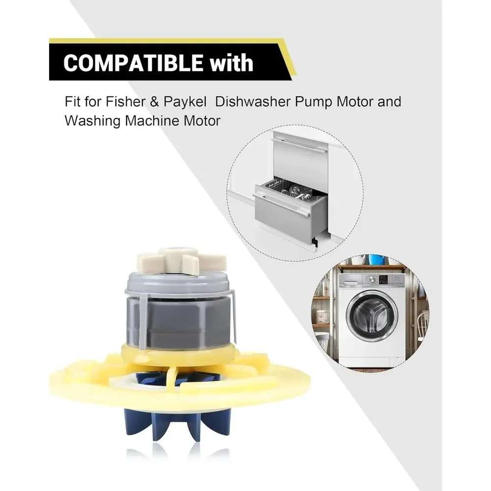 524185P Dishwasher Pump Motor and Washing Machine Motor Replacement Fit